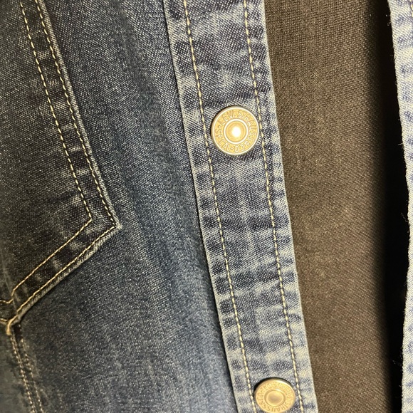 Levi's Blue Denim Long Sleeve Dress and/or Light Weight Coat in 2X - Picture 7 of 10